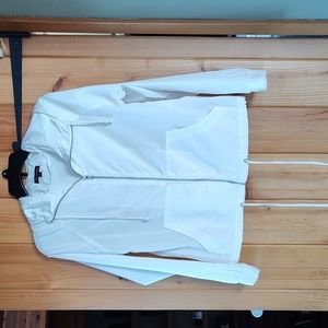 Shinestar, Women's, White windbreaker, size small with hood and front pockets